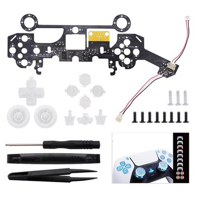5 Lichtmodus-D-Pad-Tasten Kreuztasten-LED-Board-Kit für PS5-Controller BDM-010 W