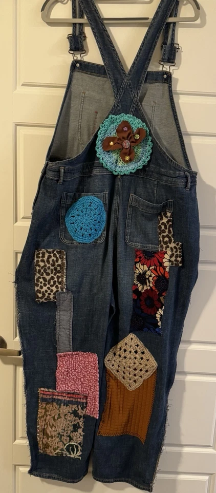 Mono vaquero azul estilo bohemio talla XL estilo ropa festiva Foto 2 de 2