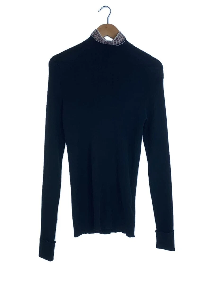Maglione maglia PRADA (leggero) 50 cotone nero amas 2022 766