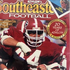 1986 Athlons Southeastern Football Annual Edition Magazine Georgia Bulldogs