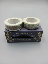 Archer & Olive Mixed Lot Washi Tape 6 Rolls Total Unused Monthly Halloween Xmas