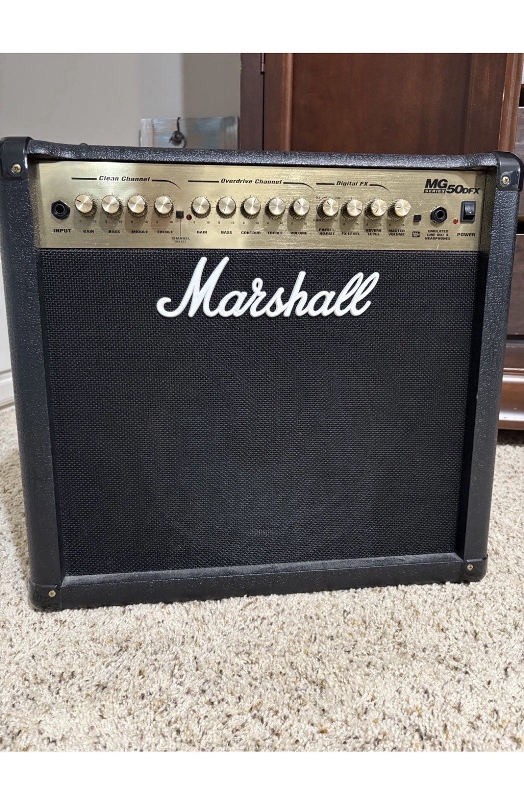 Marshall MG50DFX Guitar Amplifier 50 Watts -  Gently Used -pedal Power Cord