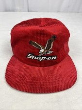 Vintage Snap-On Tools Hat Cap Mens Classic 80s New Era Corduroy Snapback Eagle