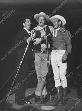 8b20-10873 Dean Martin John Wayne Pat Boone maybe singing on stage 8b20-10873 8b