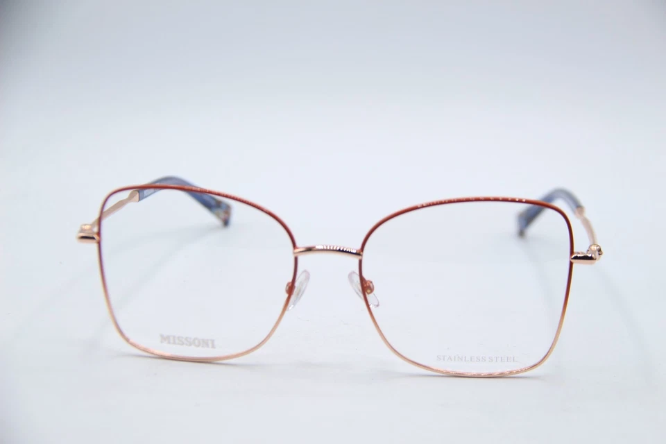 NUEVAS GAFAS MISSONI MIS 0098 BUH NARANJA DORADO AZUL MONTURAS AUTÉNTICAS 55-17 Foto 2 de 4