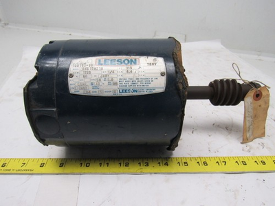 #ad Leeson Electric C4S17NZ1B 1 3HP 1PH 115 230V 1725RPM Electric Motor $89.99