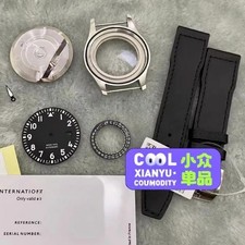 40mm Stainless Steel Watch Case + Leather Strap For Mark 18 2892 2824 Movement1