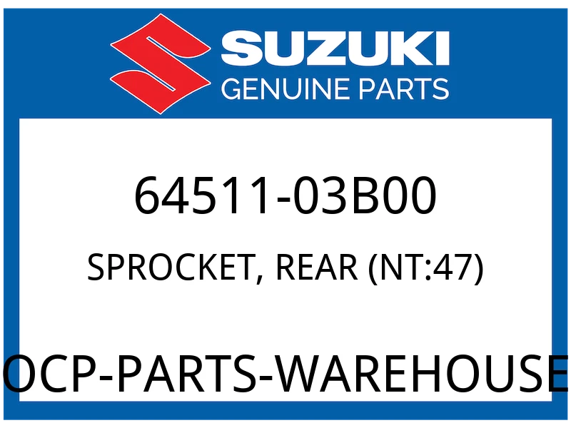 SPROCKET, REAR (NT:47)