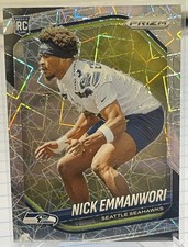 2025 Panini Prizm Nick Emmanwori Rookie Prizm Lazer Seattle Seahawks, S Carolina