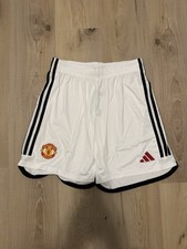 adidas Manchester United 23/24 Home Soccer Shorts White HR3678 Men  s Size M