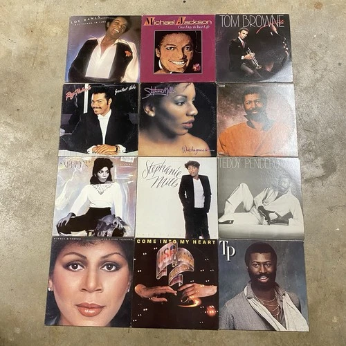 LOT of  12 Assorted  12” Vinyl Records Soul R& B Michael Jackson 70s 80s
