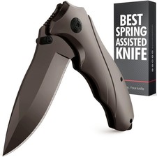 Pocket Knife for Men - Best Folding Knives with Glass Breaker and Pocket Clip...