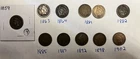Lot Of 11 Indian Head Cent 1859-1902 Good-Better Condition