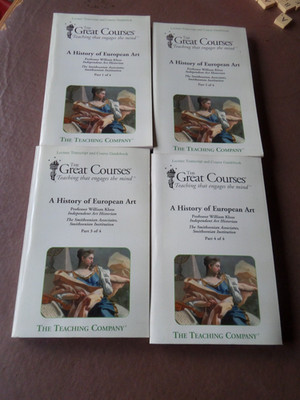 A HISTORY OF EUROPEAN ART - THE GREAT COURSES BOOKS 1 TO 4 VGC FREE POST
