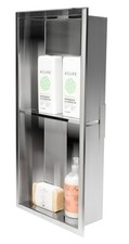 ALFI brand ABN1224 Stainless Steel 12" X 24" Recessed Shower Shelf