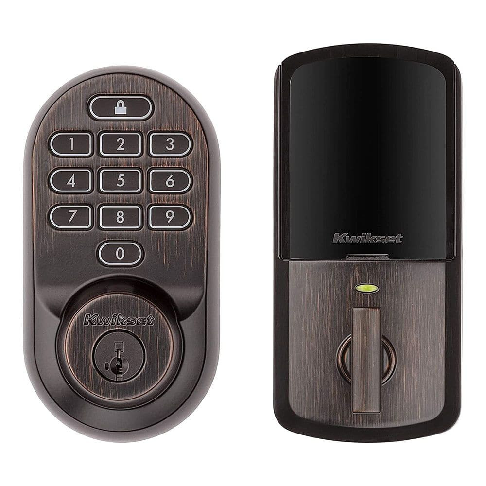 Интеллектуальный замок Kwikset - Halo Smart Lock - это замена Wi-Fi-засова с помощью приложения / клавиатуры / управления ключами...