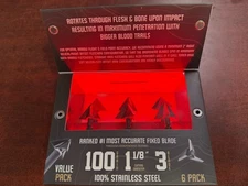 2025 NEW Ozcut Hurricane Broadheads 100 gr. 6-PACK  1-1/8 Cut FREE SHIP