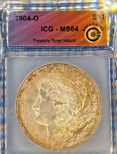 SEMI-KEY DATE~ 1904-O Morgan Dollar~ ICG MS64,  BREAKMINT- Treasury Toner Hoard