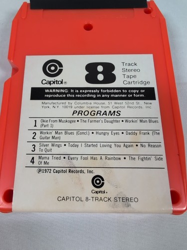 The Best Of The Best Of Merle Haggard 8 Track Tape 1972 - Bild 5 von 6