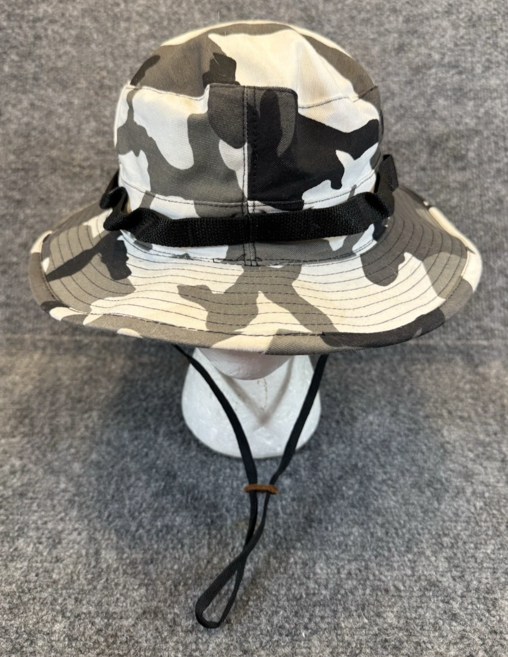Vintage Urban Camo Military Boonie Hat Bucket Hat Size 7 1/2 USA