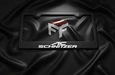 AC SCHNITZER License Plate Frame Black Metal | Street Speed Wheels Racing USA