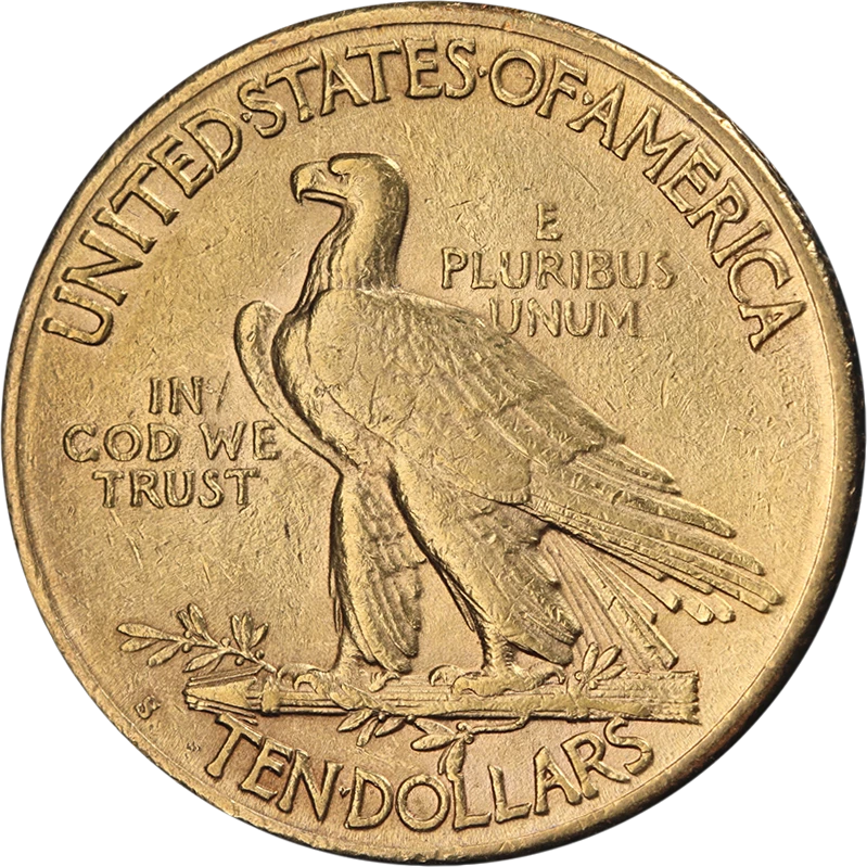 1909-S Indian Gold $10 Choice AU Great Eye Appeal Nice Strike - Image 2 of 2