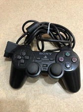Sony PlayStation 2 • Black Controller • Dual Shock 2 Wired • Used Untested