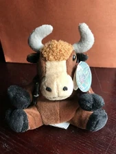 Vintage Coca-cola Waks the Yak rep Nepal with tag-1999 Bean Bad Plush Collection
