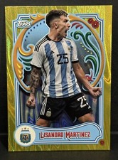 2023 Topps Argentina Fileteado National Team Lisandro Martinez Yellow Tango /150