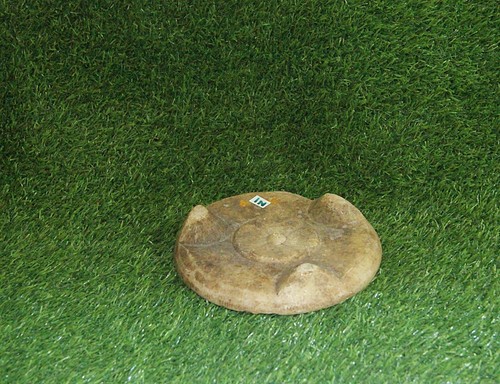 Rare Vintage Marble Round Chapati Bread Making Rolling Board- Floral Carving N1 - Picture 22 of 24