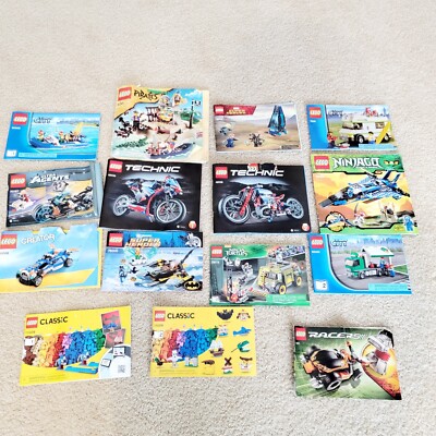 Bulk Lot LEGO Instruction Manuals Booklets Book DC Marvel City Technic -15 Books