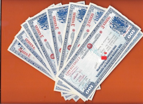 UNITED STATES Savings Bond Series E 1776-1777 bicentennial $100.00 VALLEY FORGE. - 第 2/7 張圖片