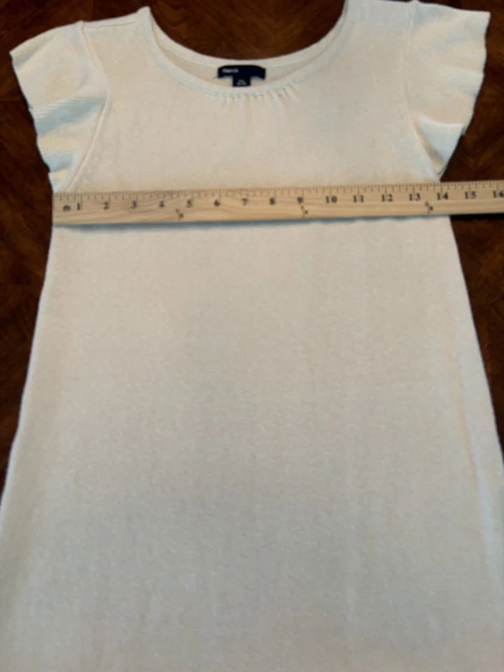 Vestido suéter crema Gap Kids manga acampanada talla XXL Foto 4 de 4