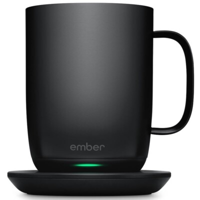 Ember Ceramic Mug2 (414ml) smarte Kaffeetasse mit Temperaturregelung schwarz