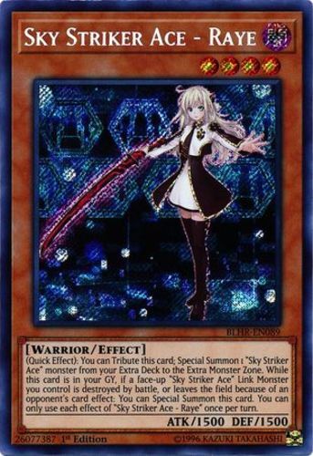 Yugioh Sky Striker Ace - Raye 20CP-JPC02 20th Secret Rare Card