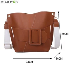 Simply Bags PU Leather Solid Color Bucket Street Clasp Travel Small Handbags new