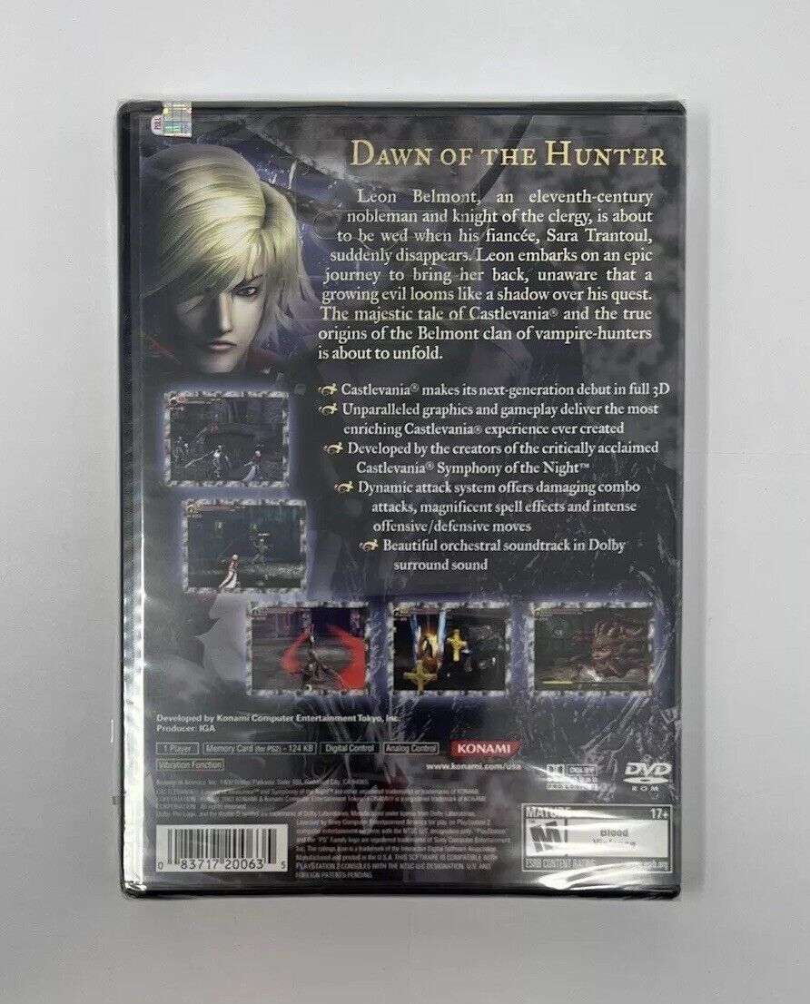 Castlevania: Lament of Innocence (Sony PlayStation 2, 2003 Castlevania: Lament of Innocence (Sony PlayStation 2, 2003