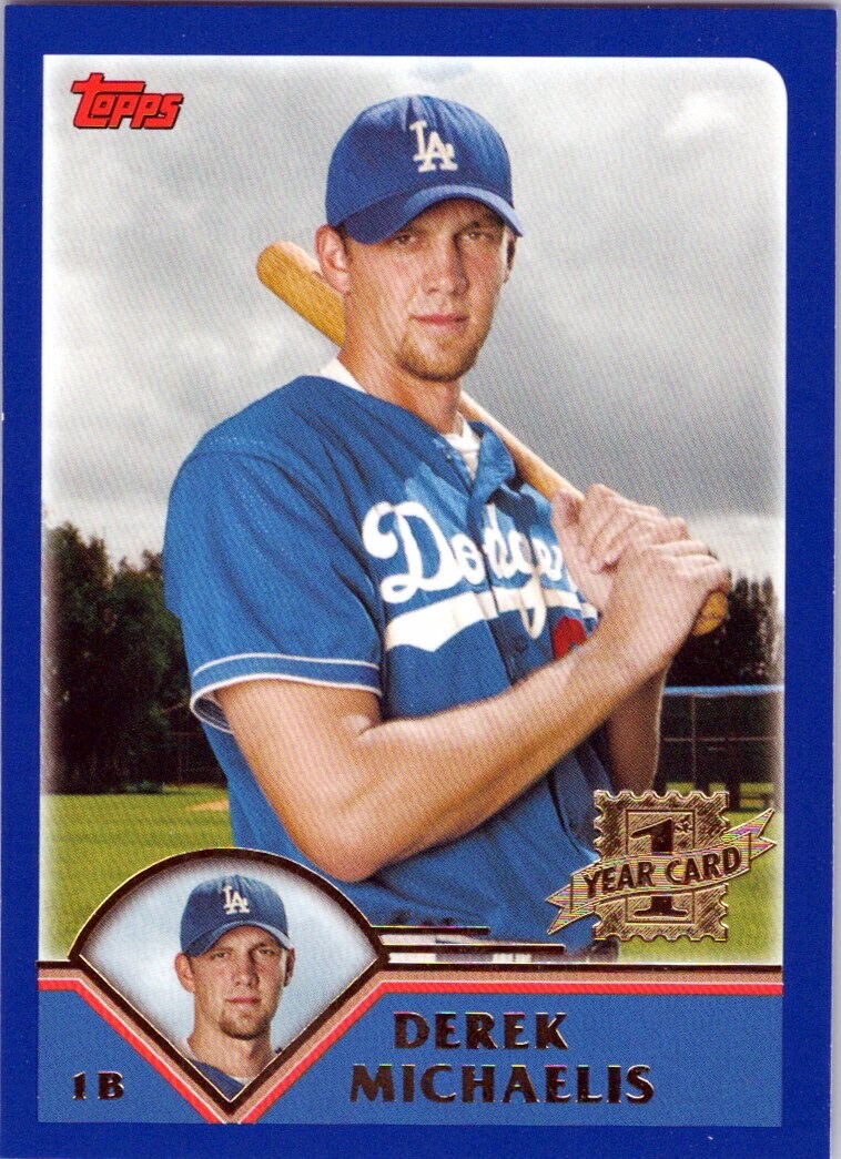 2003 Topps Traded #T260 Derek Michaels FY RC Los Angeles Dodgers