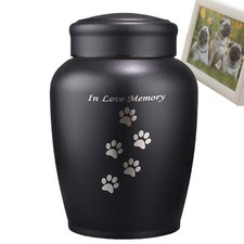Pet Urn Metal Cat Ashes Urn Stainless Steel Dog Funeral Box Keepsake active