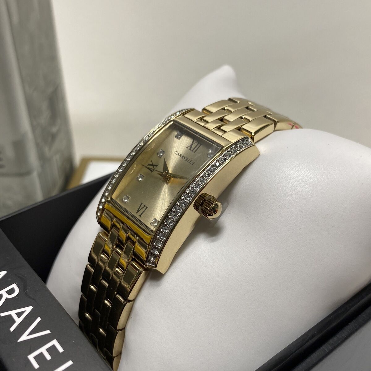 Caravelle by Bulova Ladies' Classic Crystal 3-Hand Quartz Caravelle by Bulova Ladies' Classic Crystal 3-Hand Quartz