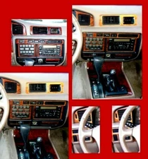 TOYOTA LAND CRUISER FIT 1995 - 1997 INTERIOR SET WOOD CARBON DASH TRIM AUTO KIT