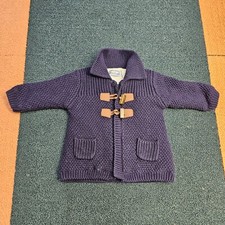 Baby Boy Mayoral 1-2 Month Thick Dark Blue Knit Sweater Newborn Lined Fleece V7a