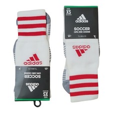 ADIDAS Kids COPA ZONE CUSHION Red Line SOCKS Size XS Soccer Socks OTC 2 Pair