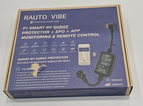 Rauto Vibe Smart RV Surge Protector ~ 50 Amp 125V ~ Real Time Monitor - Picture 10 of 11