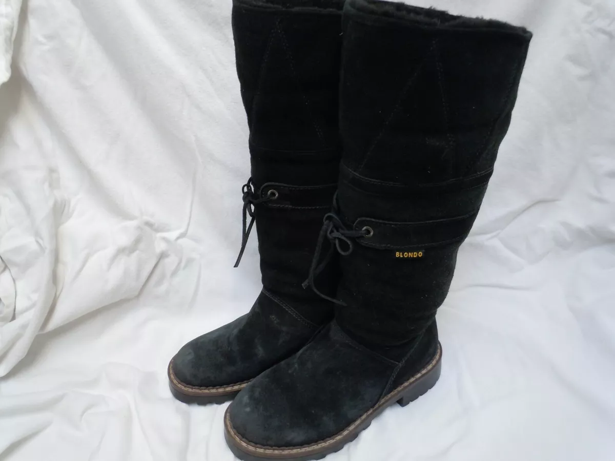 Blondo black top suede boots