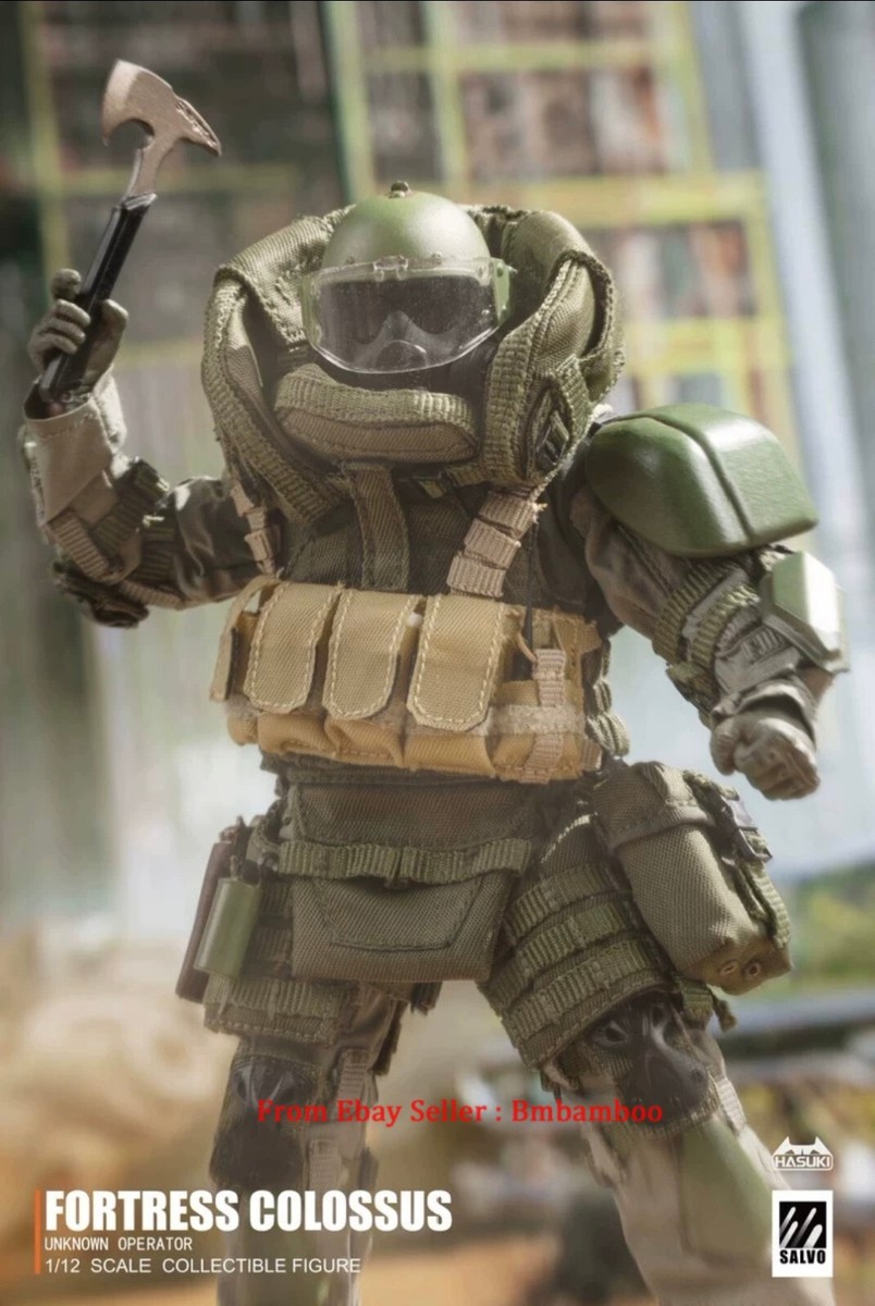 HASUKI 1/12 SALVO SA02 Black Ops Fortress Colossus Action Figure