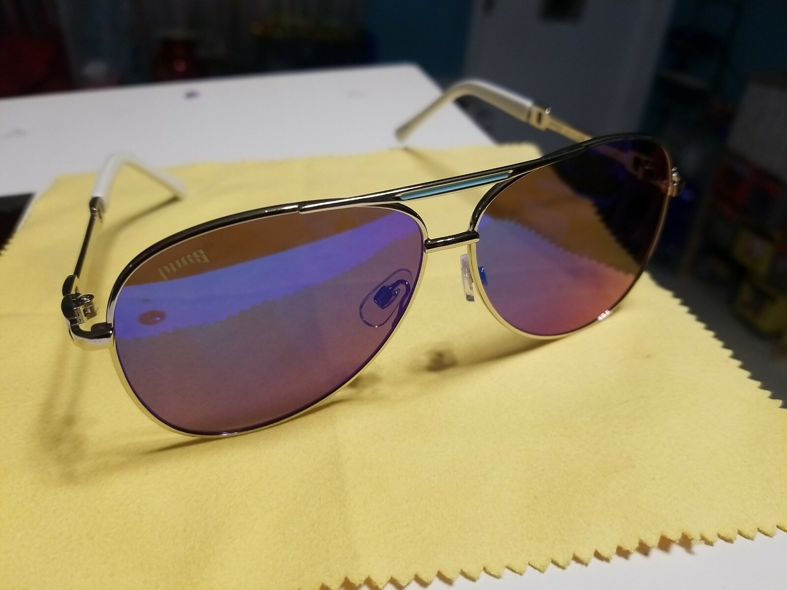 pugs folding sunglasses