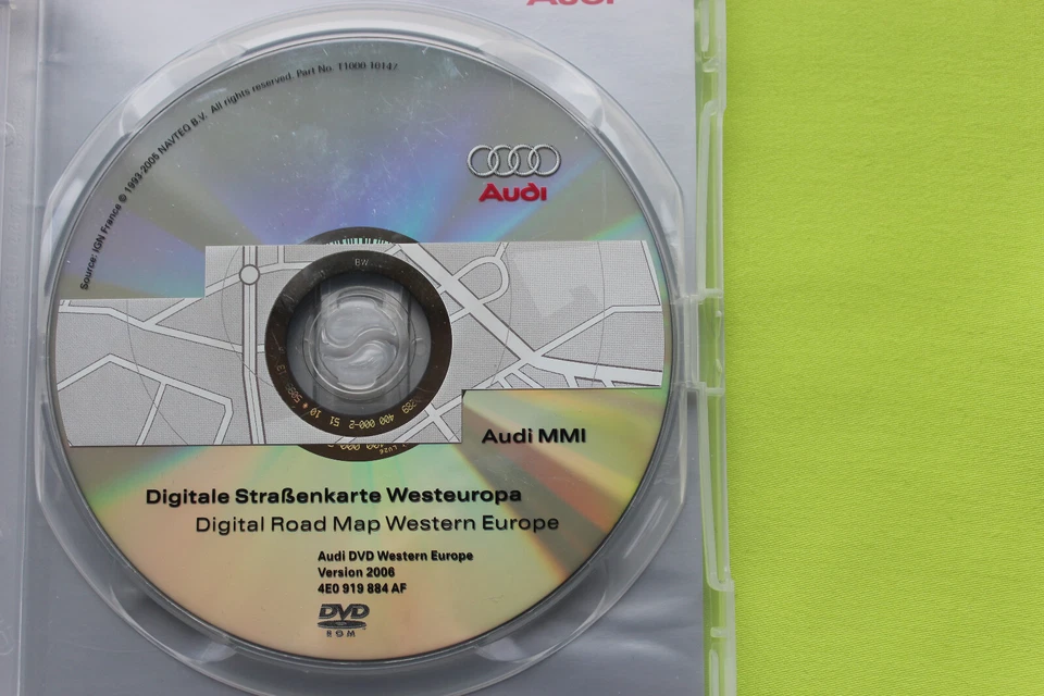 DVD NAVIGATION AUDI MMI 2G DEUTSCHLAND + EUR. 2006 A4 A5 A6 A8 Q7 4E0 919 884 AF - Bild 3 von 3