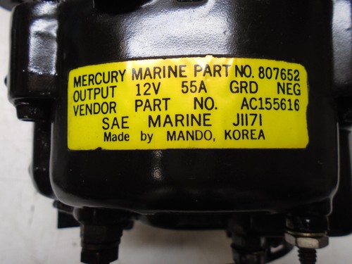 R2 Mercruiser GM 4.3L V6 Alternator By MANDO # 807652 - Foto 2 di 5