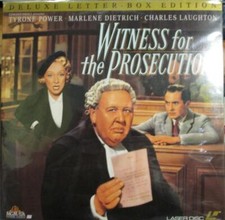 Witness For The Prosecution: Deluxe Letter-Box Edition laserdisc